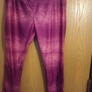 CASUAL design magenta leggings 1x new